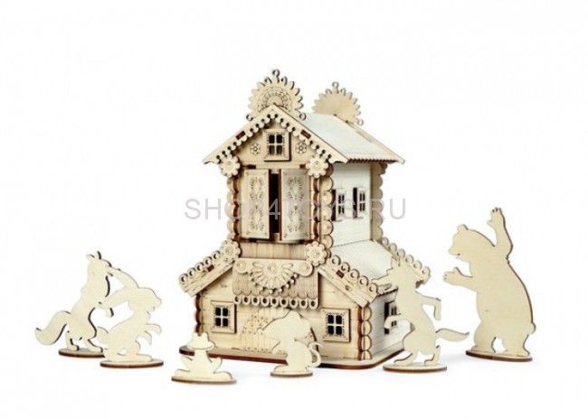Конструктор 3D деревянный подвижный Lemmo Теремок - 00-10 Конструктор 3D деревянный подвижный Lemmo Теремок - 00-10