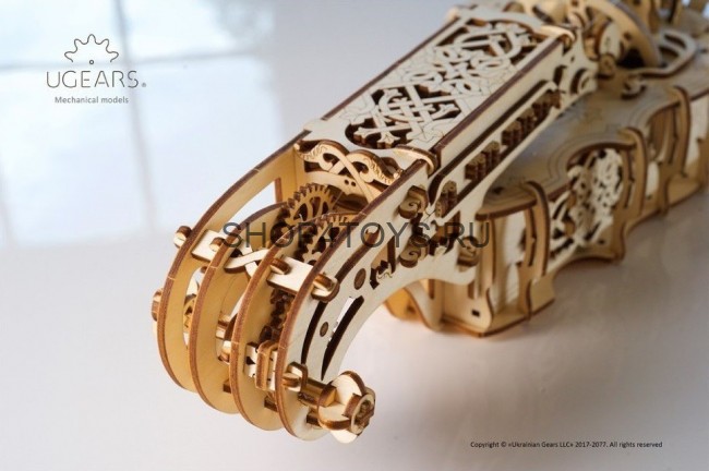 Деревянный 3D конструктор Ugears "Харди-Гарди струнный инструмент" - 70030