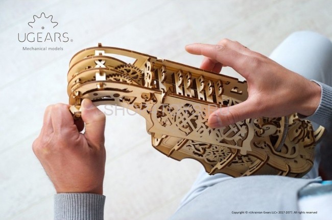 Деревянный 3D конструктор Ugears "Харди-Гарди струнный инструмент" - 70030