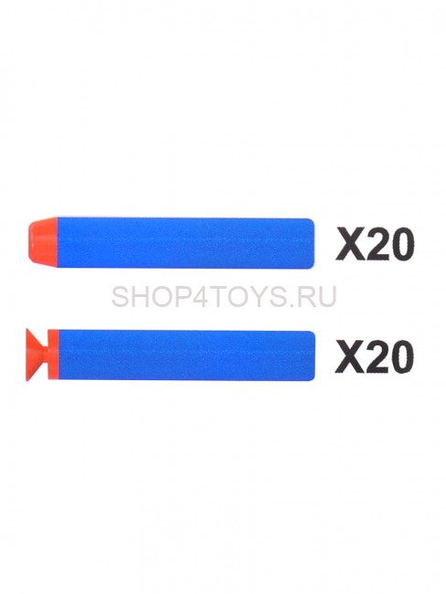 Автомат синий на батарейках с мягкими пулями - G2A Автомат синий на батарейках с мягкими пулями - G2A