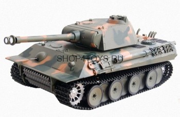 Радиоуправляемый танк Heng Long Panther 1:16 -  3819-1 Радиоуправляемая модель немецкого среднего танка "Пантера" (дымовыми эффектами).