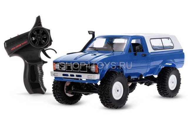 Радиоуправляемая машина WPL пикап Hilux (синий) 4WD 2.4G 1:16 RTR - WPLC-24R-BLUE Радиоуправляемая машина WPL пикап Hilux (синий) 4WD 2.4G 1:16 RTR - WPLC-24R-BLUE