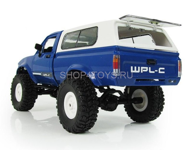 Радиоуправляемая машина WPL пикап Hilux (синий) 4WD 2.4G 1:16 RTR - WPLC-24R-BLUE Радиоуправляемая машина WPL пикап Hilux (синий) 4WD 2.4G 1:16 RTR - WPLC-24R-BLUE