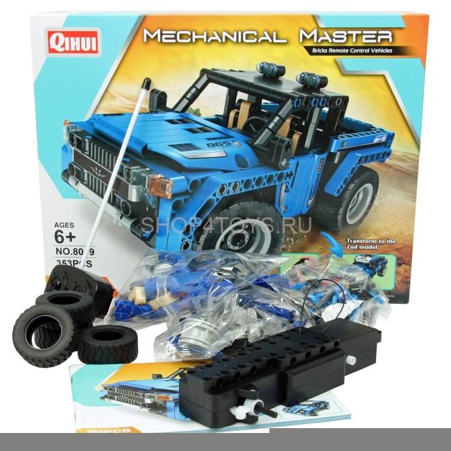 Конструктор Qihui Пикапы (2в1, пульт, 353 детали) - QH8019
