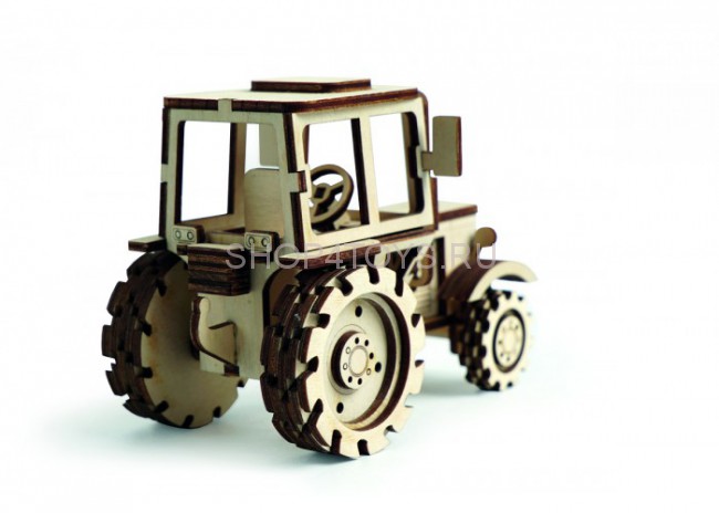 Конструктор 3D деревянный подвижный Lemmo Трактор - 00-8 Конструктор 3D деревянный подвижный Lemmo Трактор - 00-8