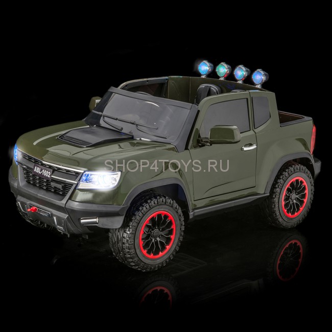 Радиоуправляемый электромобиль Шевроле Chevrolet Colorado Green 4WD 12V 2.4G - ABL1602