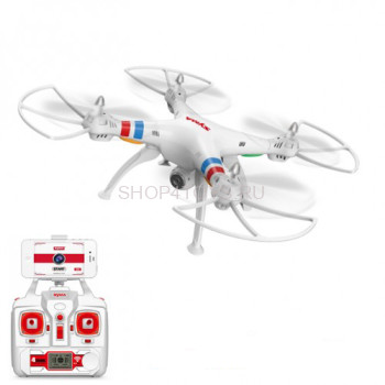 Радиоуправляемый квадрокоптер Syma X8W FPV - X8W Большой и увесистый квадрокоптер Syma X8W с FPV-онлайн трансляция  камеры прямо на планшет или смартфон.