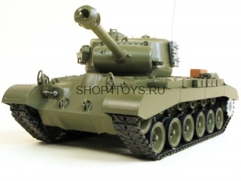 Радиоуправляемый танк Heng Long Snow Leopard 1:16 - 3838-1 Радиоуправляемая модель танка "Першинг" (с дымовыми эффектами).