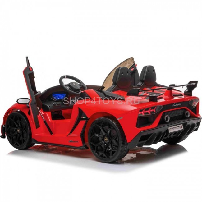 Детский электромобиль Lamborghini Aventador SVJ Red Carbon (дрифт, 15 км/ч, 24V) - SX2028S-RED