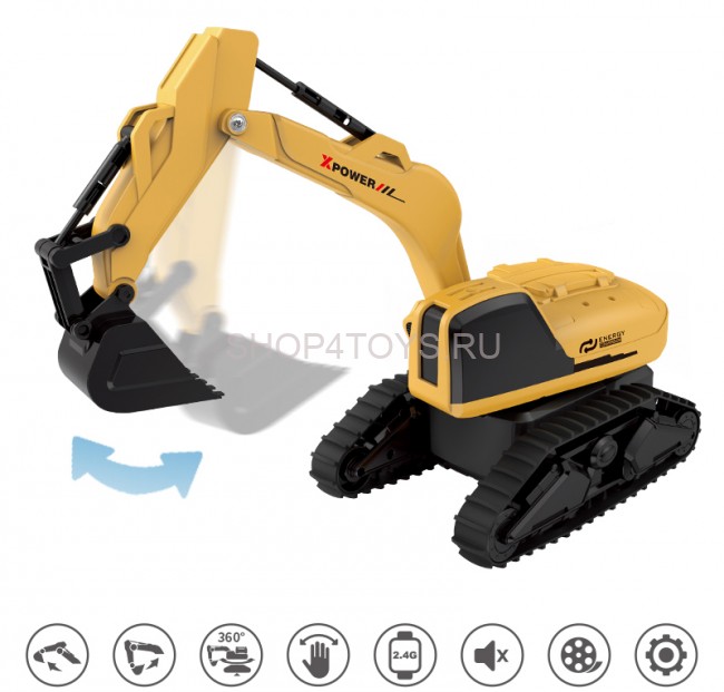 Радиоуправляемый экскаватор Le Neng Toys (пульт часы, акб, звук) - LNT-F4 Радиоуправляемый экскаватор Le Neng Toys (пульт часы, акб, звук) - LNT-F4