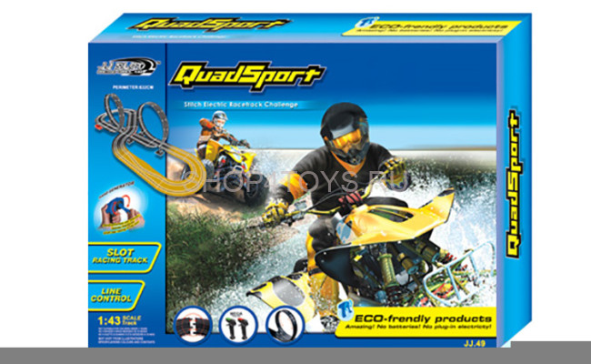 Гоночный автотрек JJ Slot Квадроциклы (длина трека 632 см, от сети, 1:43) - JJ49-2