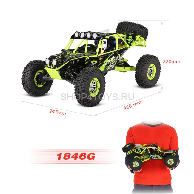 Радиоуправляемый багги WL Toys 4WD RTR масштаб 1:10 2.4G - 10428 Радиоуправляемый багги WL Toys 4WD RTR масштаб 1:10 2.4G - 10428