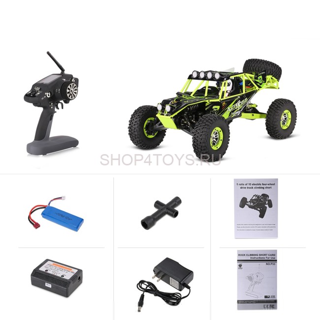 Радиоуправляемый багги WL Toys 4WD RTR масштаб 1:10 2.4G - 10428 Радиоуправляемый багги WL Toys 4WD RTR масштаб 1:10 2.4G - 10428