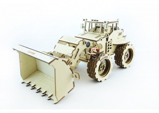 Конструктор 3D деревянный подвижный Lemmo Трактор Бульдог - Б-1 Конструктор 3D деревянный подвижный Lemmo Трактор Бульдог - Б-1