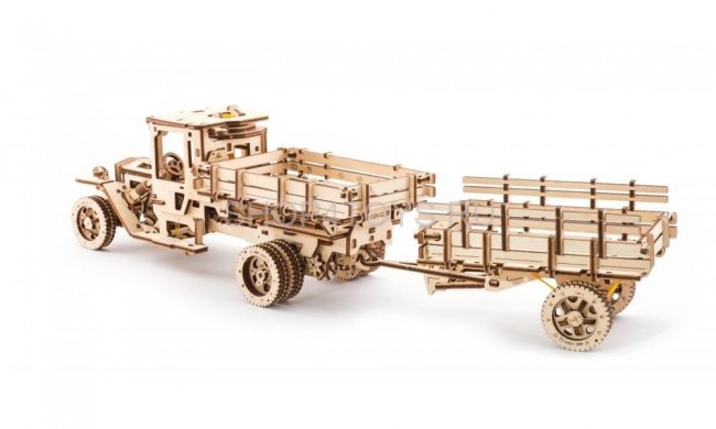 Деревянный 3D конструктор Ugears "Дополнение к грузовику UGM-11" - 70019