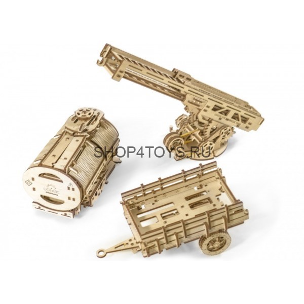 Деревянный 3D конструктор Ugears "Дополнение к грузовику UGM-11" - 70019