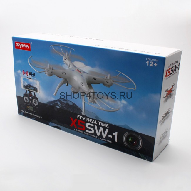 Радиоуправляемый квадрокоптер с камерой FPV WiFi Syma X5SW-1 2.4Ghz - X5SW-1 Радиоуправляемый квадрокоптер с камерой FPV WiFi Syma X5SW-1 2.4Ghz - X5SW-1