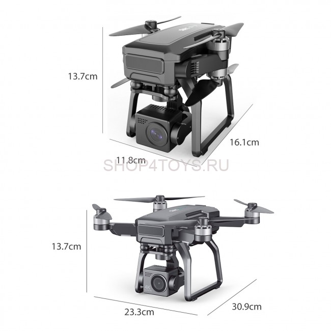 Квадрокоптер SJRC F7 3-AXIS 4K EIS 5G GPS RTFl - SJRC-F7-4K Квадрокоптер SJRC F7 3-AXIS 4K EIS 5G GPS RTFl - SJRC-F7-4K
