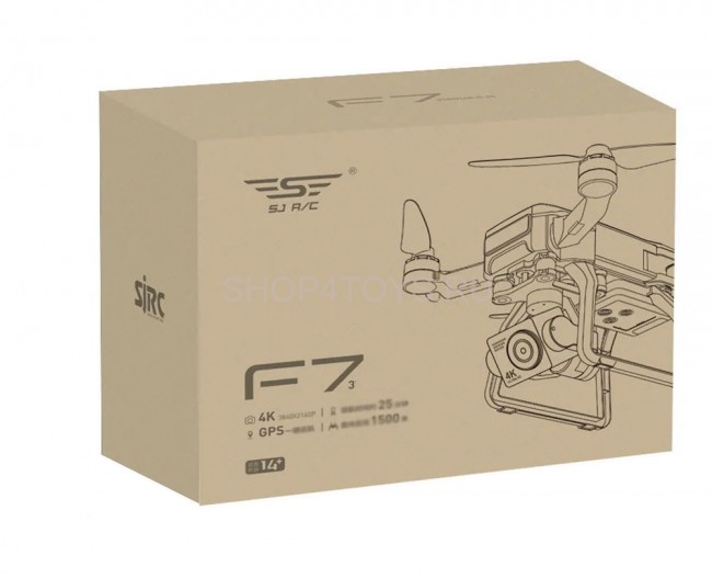 Квадрокоптер SJRC F7 3-AXIS 4K EIS 5G GPS RTFl - SJRC-F7-4K Квадрокоптер SJRC F7 3-AXIS 4K EIS 5G GPS RTFl - SJRC-F7-4K
