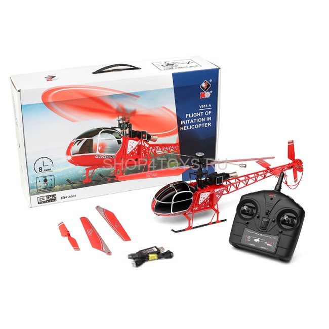 Радиоуправляемый вертолет WLToys XK Lama V915 4CH 2.4G - WLT-V915-A Радиоуправляемый вертолет WLToys XK Lama V915 4CH 2.4G - WLT-V915-A