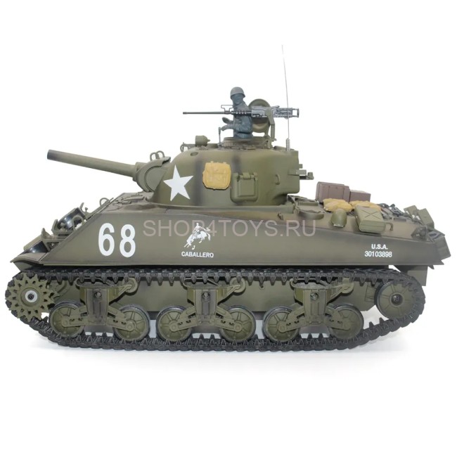 Радиоуправляемый танк Heng Long M4A3 Sherman V7.0 масштаб 1:16 RTR 2.4GHz - 3898-1 V7.0 Радиоуправляемый танк Heng Long M4A3 Sherman V7.0 масштаб 1:16 RTR 2.4GHz - 3898-1 V7.0