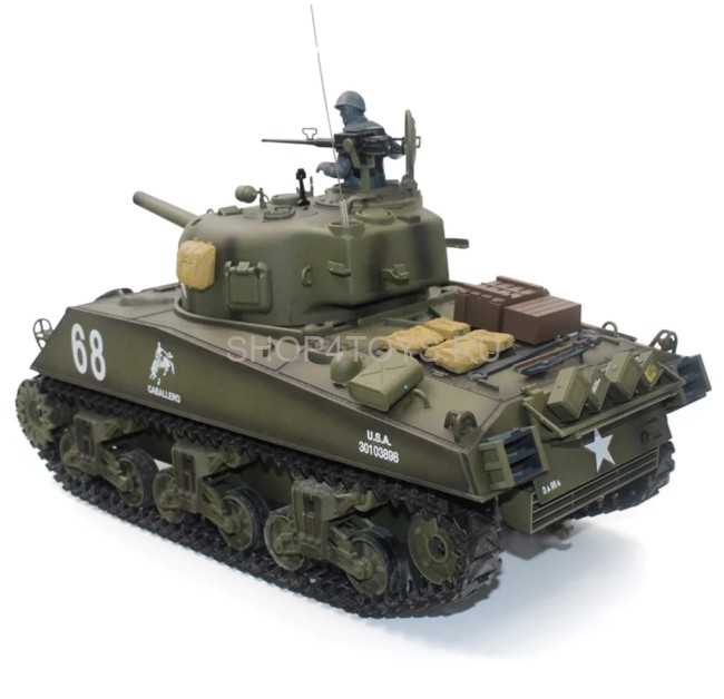Радиоуправляемый танк Heng Long M4A3 Sherman V7.0 масштаб 1:16 RTR 2.4GHz - 3898-1 V7.0 Радиоуправляемый танк Heng Long M4A3 Sherman V7.0 масштаб 1:16 RTR 2.4GHz - 3898-1 V7.0