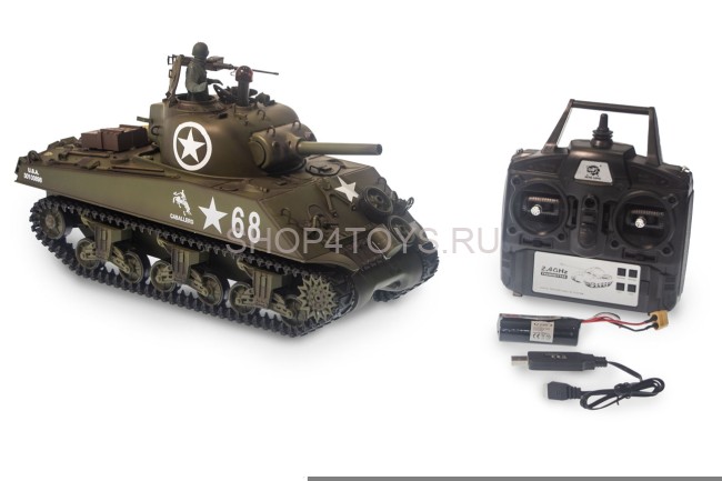 Радиоуправляемый танк Heng Long M4A3 Sherman V7.0 масштаб 1:16 RTR 2.4GHz - 3898-1 V7.0 Радиоуправляемый танк Heng Long M4A3 Sherman V7.0 масштаб 1:16 RTR 2.4GHz - 3898-1 V7.0