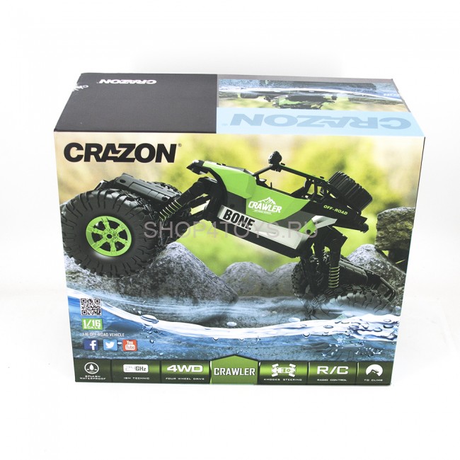 Радиоуправляемый краулер-амфибия Crazon Green Crawler 4WD 2.4G - 171602B-G Радиоуправляемый краулер-амфибия Crazon Green Crawler 4WD 2.4G - 171602B-G