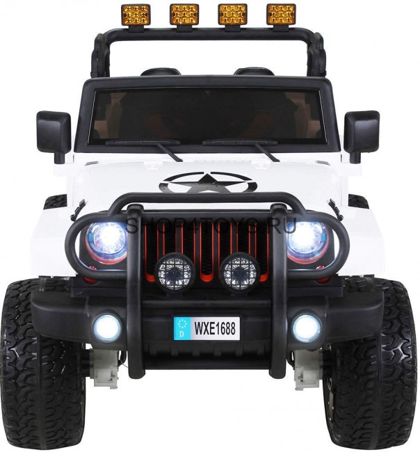 Радиоуправляемый белый джип Wrangler 4WD 2.4G - WXE1688-4-W