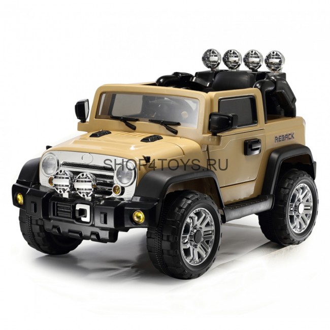 Радиоуправляемый детский электромобиль JJ235A Beach Jeep Khaki 12V - JJ235A-K Радиоуправляемый детский электромобиль JJ235A Beach Jeep Khaki 12V - JJ235A-K