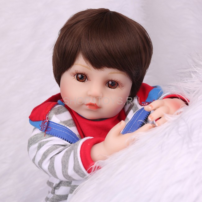 Реборн силиконовый мальчик Даня