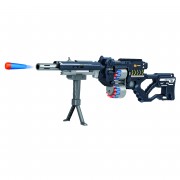 Винтовка черная на батарейках с мягкими пулями - G3B Винтовка черная на батарейках с мягкими пулями - G3B