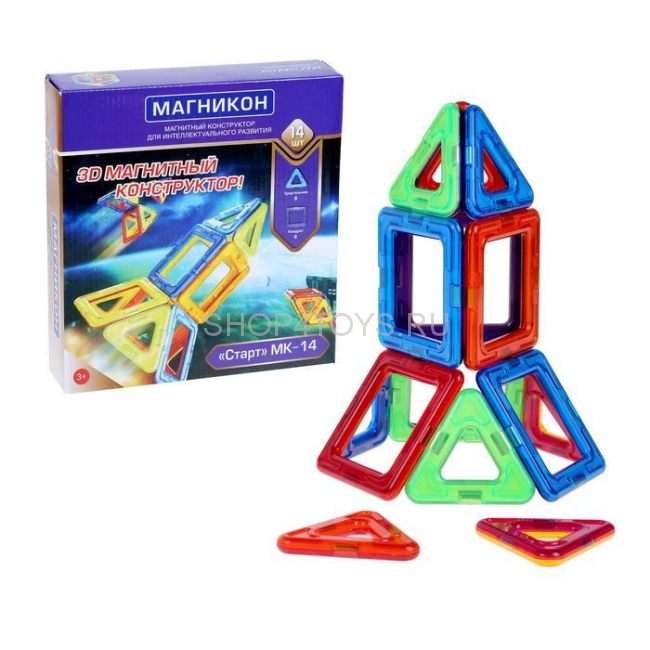 Магнитный 3D конструктор Магникон Старт MK-14 - MK-14 Магнитный 3D конструктор Магникон Старт MK-14 - MK-14