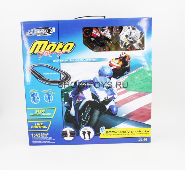 Гоночный автотрек 213 см от сети Moto Racing 1:43 - JJ46-2