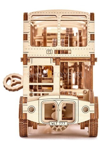 Деревянный механический 3D-пазл Wooden City Лондонский автобус - WR303 Деревянный механический 3D-пазл Wooden City Лондонский автобус - WR303
