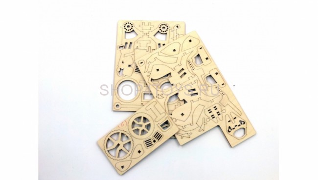 Деревянный 3D конструктор Lemmo Байк "Майк" - 00-70