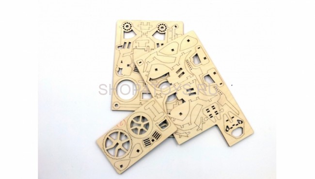 Деревянный 3D конструктор Lemmo Байк "Майк" - 00-70