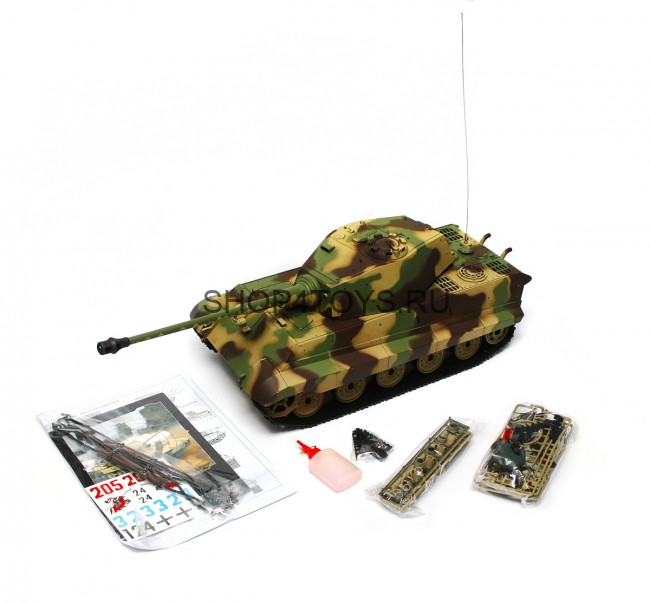 Радиоуправляемый танк Heng Long German King Tiger 1 Henschel 1:16 2.4G - 3888A-1