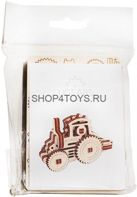 Деревянный 3D пазл Фиджет Ugears "Транспорт" - 70033