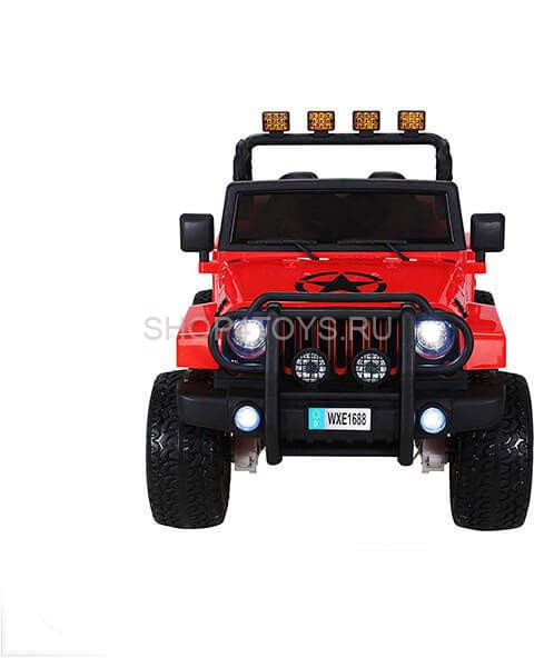 Радиоуправляемый красный джип Wrangler 4WD 2.4G - WXE1688-4