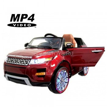 Детский электромобиль Range Rover Luxury Red MP4 12V - SX118-S Детский электромобиль Range Rover Luxury Red 12V 2.4G - SX118-S - это красивый детский джип для современных детей с сенсорным дисплеем