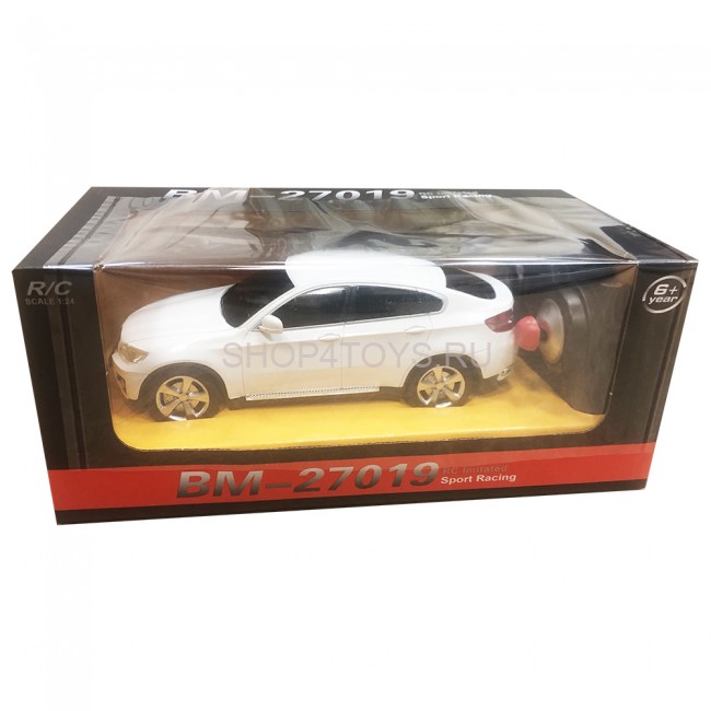 Радиоуправляемая машина BMW X6 White 1:24 - 27019-W Радиоуправляемая машина BMW X6 White 1:24 - 27019-W