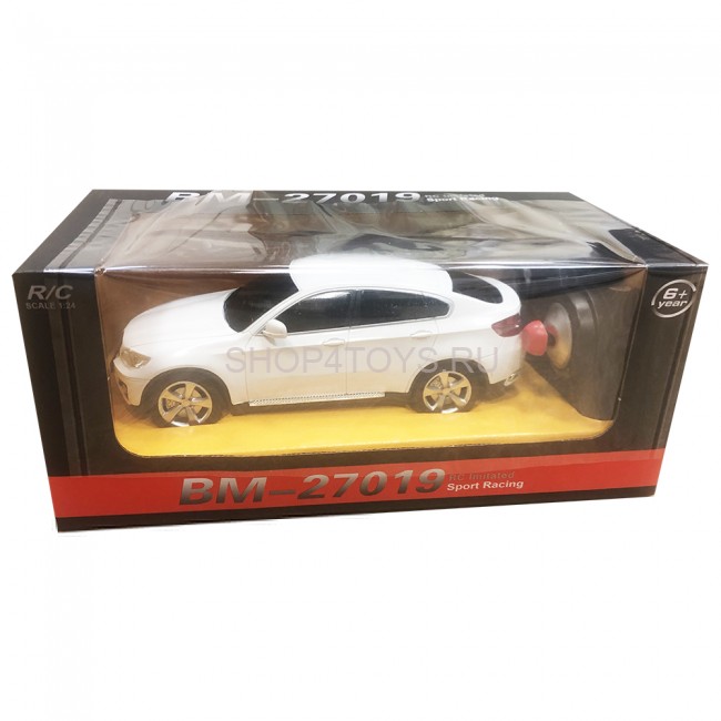 Радиоуправляемая машина BMW X6 White 1:24 - 27019-W Радиоуправляемая машина BMW X6 White 1:24 - 27019-W