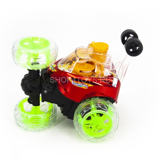 Радиоуправляемая трюковая машина-перевертыш RENDA (29 см, красный, мыльные пузыри) - RD970-3