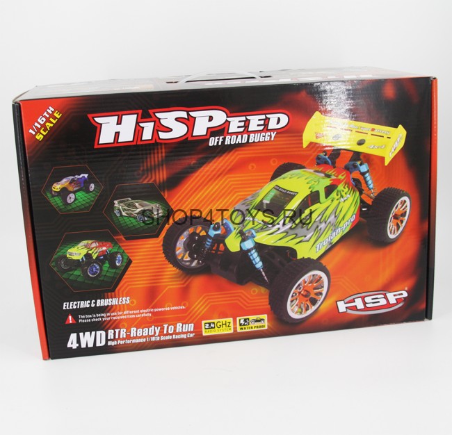 Радиоуправляемый автомобиль для дрифта HSP Flying Fish 2 - 1:16 4WD - 94163-16376 - 2.4G