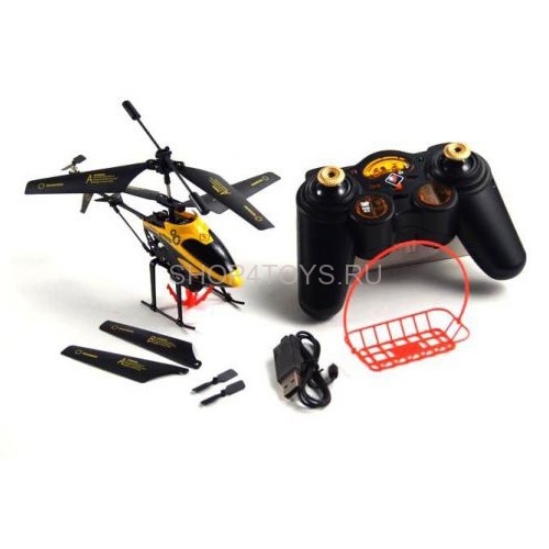Радиоуправляемый вертолет WL toys с подъемным краном - V388 Радиоуправляемый вертолет WL toys с подъемным краном - V388