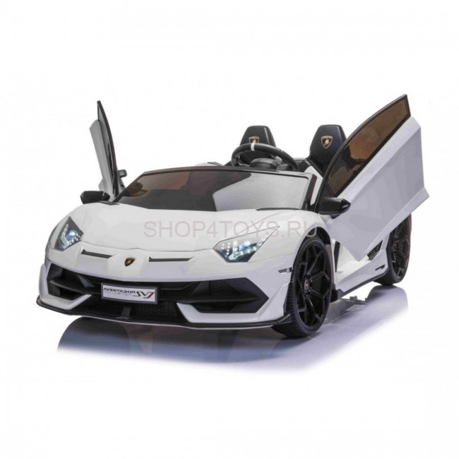Детский электромобиль Lamborghini Aventador SVJ White Carbon (дрифт, 15 км/ч, 24V) - SX2028S-WHITE Детский электромобиль Lamborghini Aventador SVJ White Carbon (дрифт, 15 км/ч, 24V) - SX2028S-WHITE