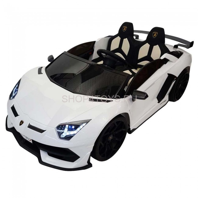 Детский электромобиль Lamborghini Aventador SVJ White Carbon (дрифт, 15 км/ч, 24V) - SX2028S-WHITE Детский электромобиль Lamborghini Aventador SVJ White Carbon (дрифт, 15 км/ч, 24V) - SX2028S-WHITE