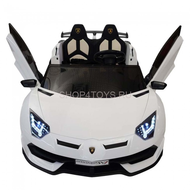 Детский электромобиль Lamborghini Aventador SVJ White Carbon (дрифт, 15 км/ч, 24V) - SX2028S-WHITE Детский электромобиль Lamborghini Aventador SVJ White Carbon (дрифт, 15 км/ч, 24V) - SX2028S-WHITE