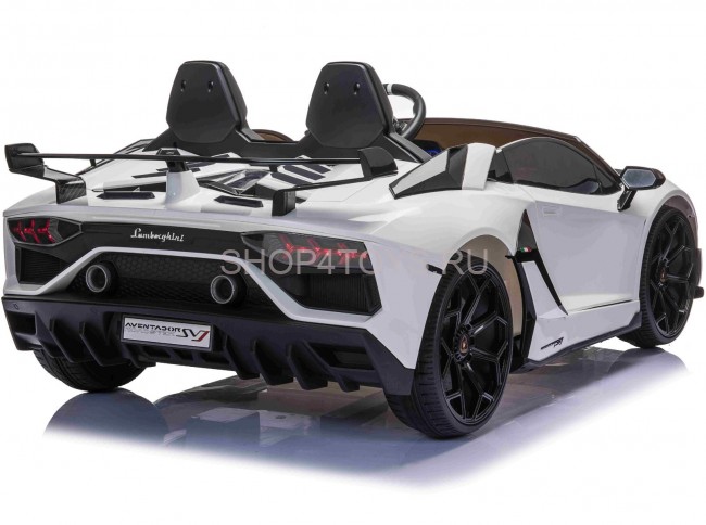 Детский электромобиль Lamborghini Aventador SVJ White Carbon (дрифт, 15 км/ч, 24V) - SX2028S-WHITE Детский электромобиль Lamborghini Aventador SVJ White Carbon (дрифт, 15 км/ч, 24V) - SX2028S-WHITE